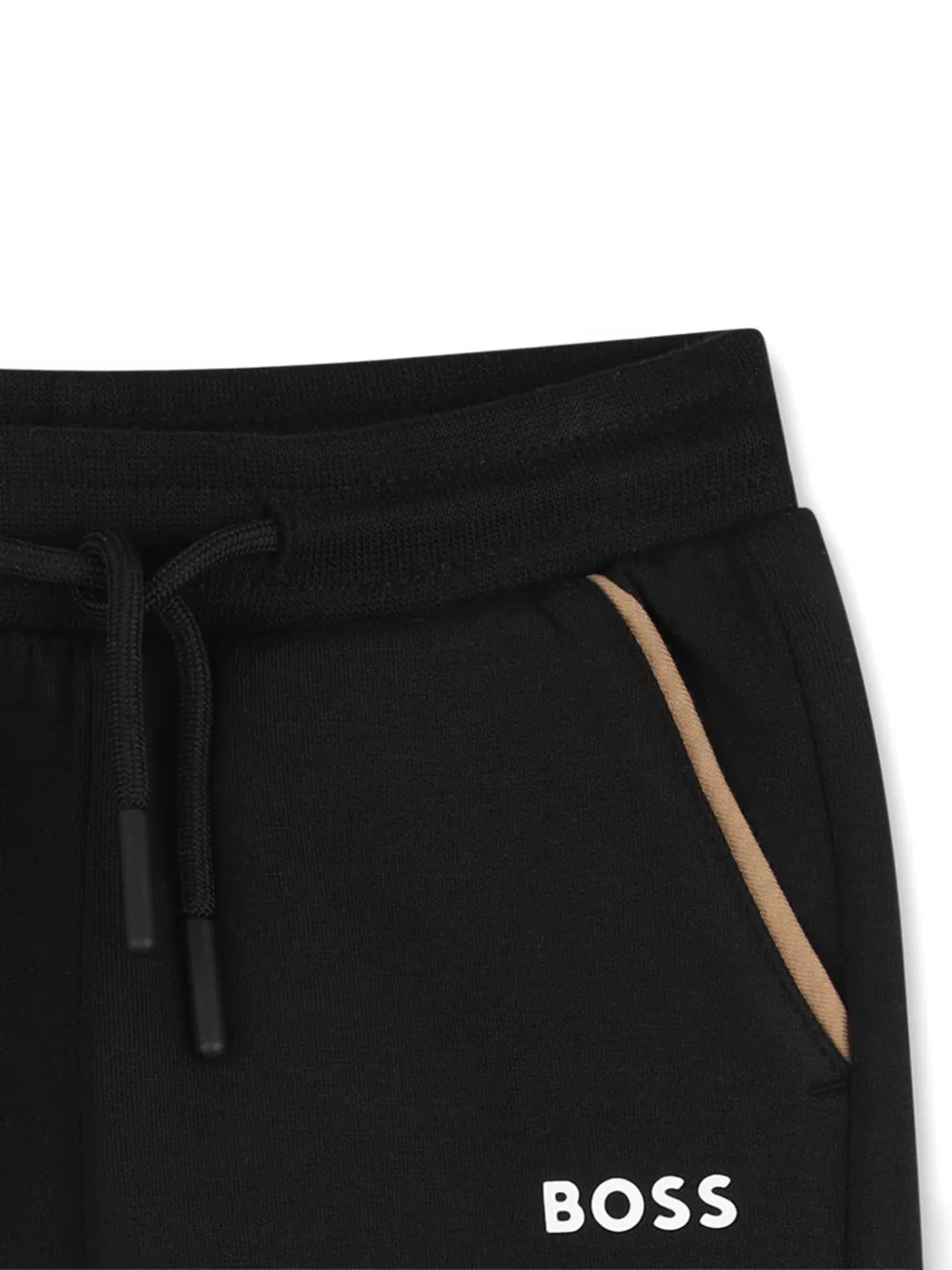 BOSS Kidswear Trainingsbroek met logoprint Zwart