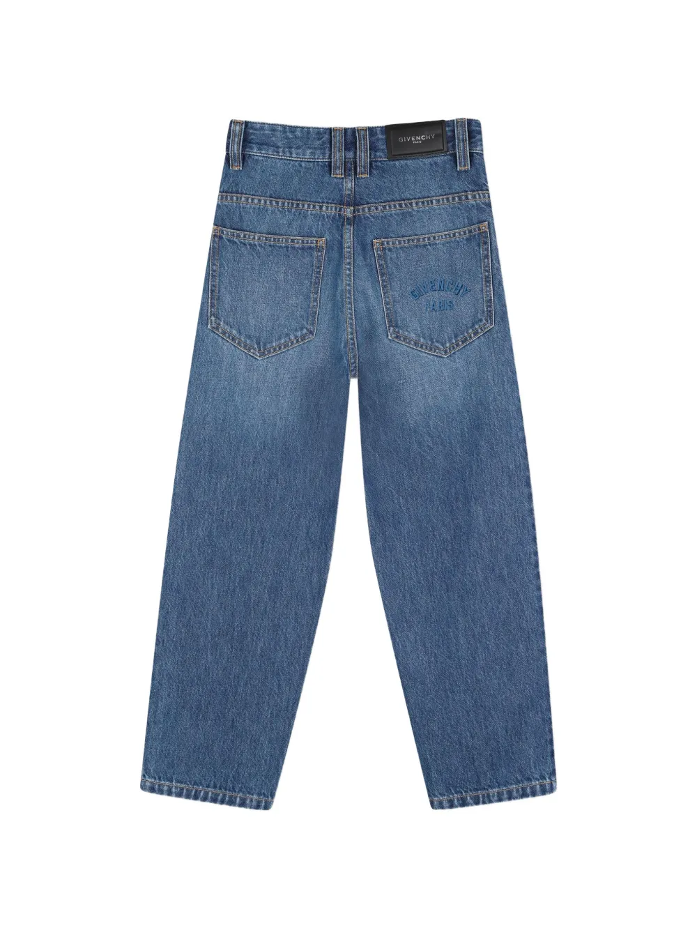 Givenchy Kids Jeans met geborduurd logo Blauw