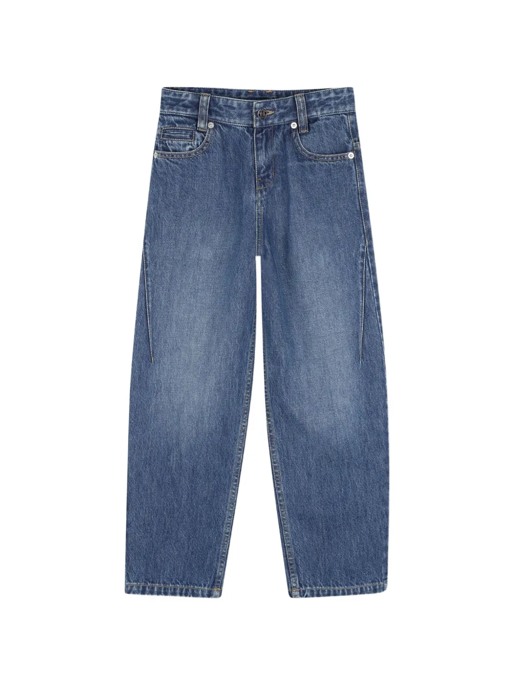 Givenchy Kids Jeans mit Logo-Stickerei - Blau