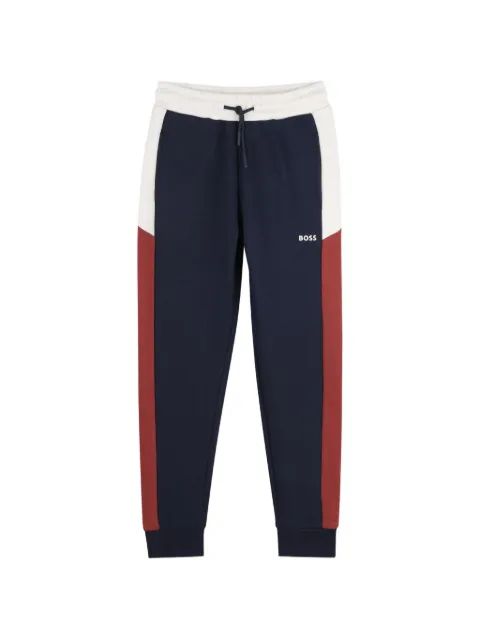BOSS Kidswear logo-print panelled track pants