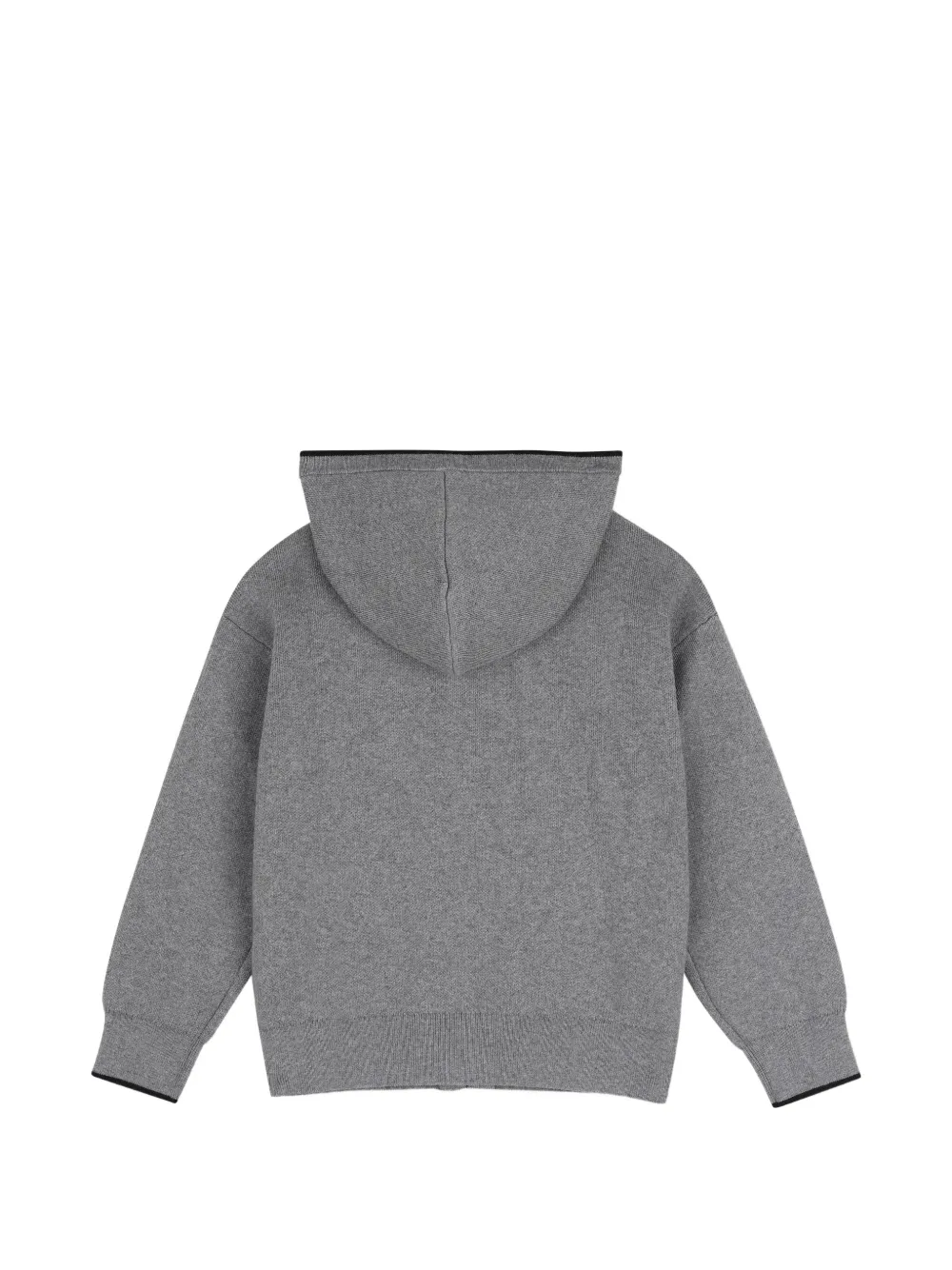 Chloé Kids Hoodie met geborduurd logo en rits Grijs
