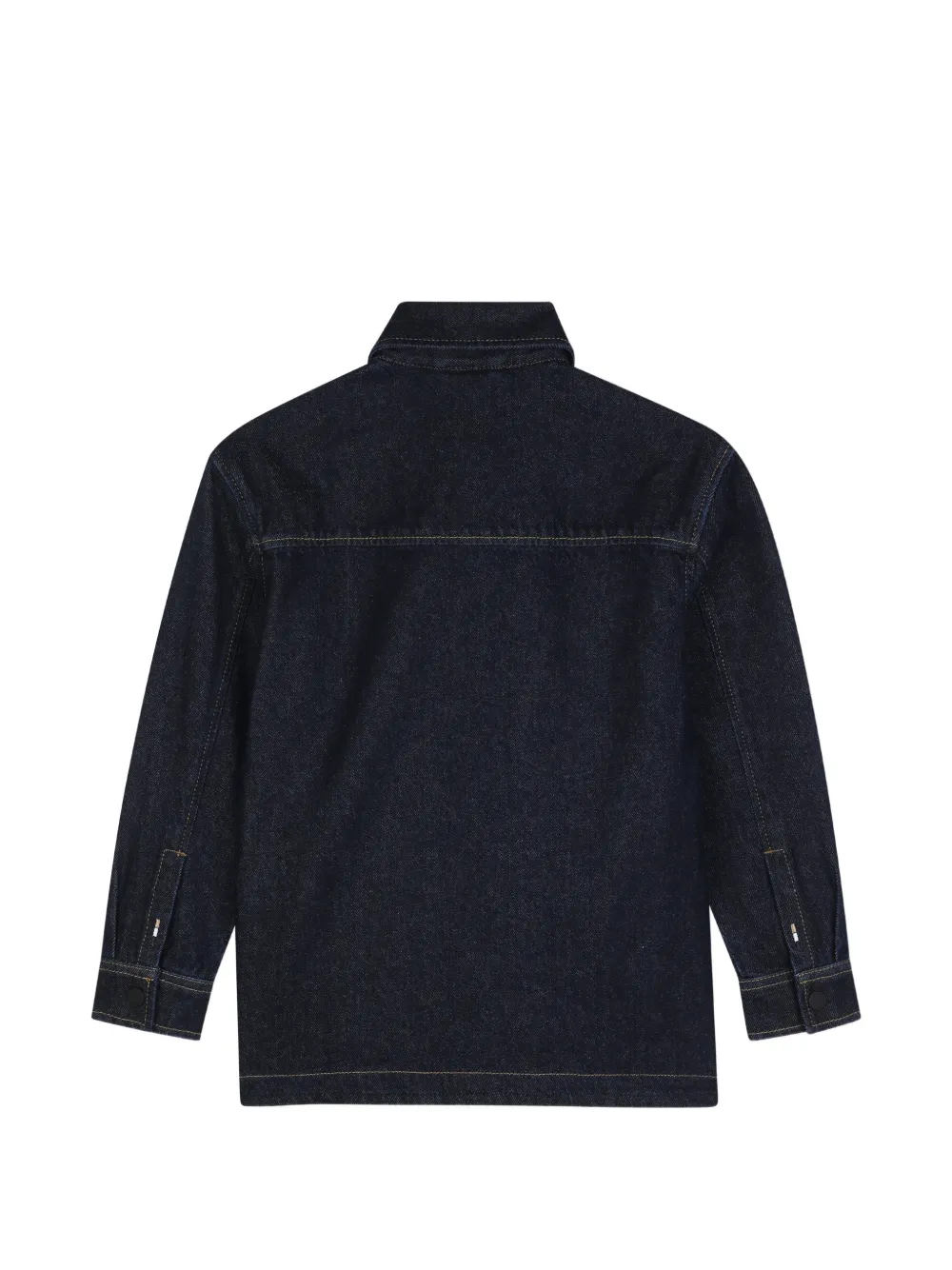BOSS Kidswear Spijkershirt met lange mouwen Blauw