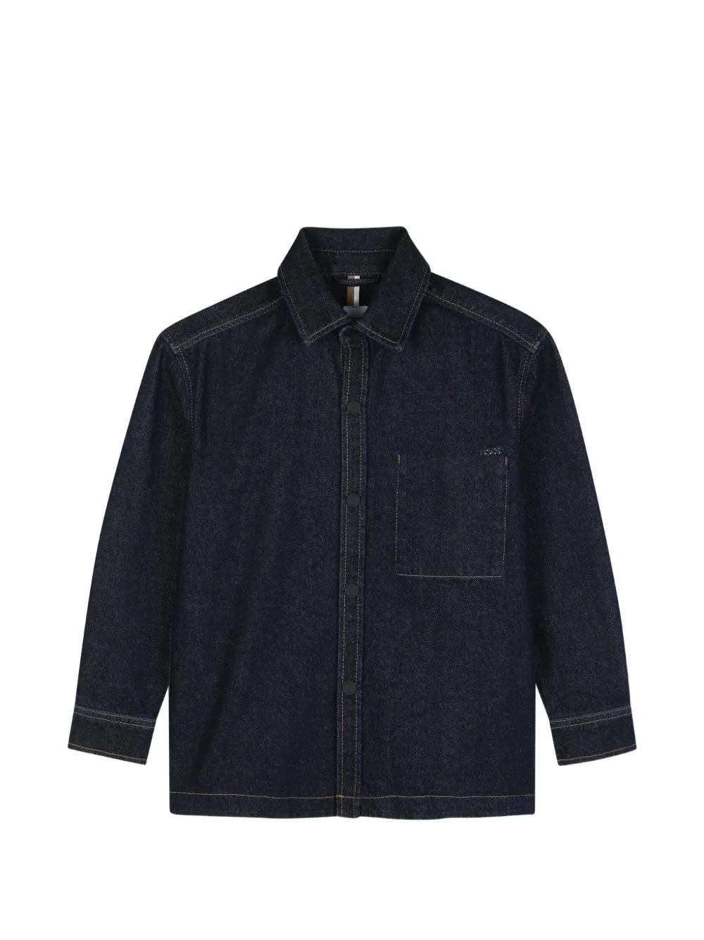 BOSS Kidswear Langärmeliges Jeanshemd - Blau
