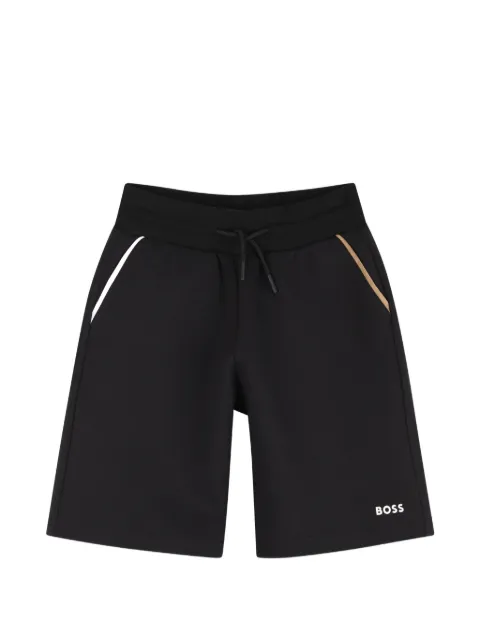 BOSS Kidswear drawstring-waist logo-print shorts