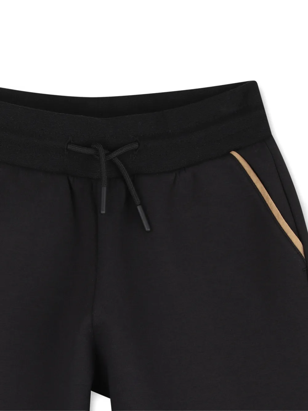 BOSS Kidswear Shorts met trekkoordtaille Zwart