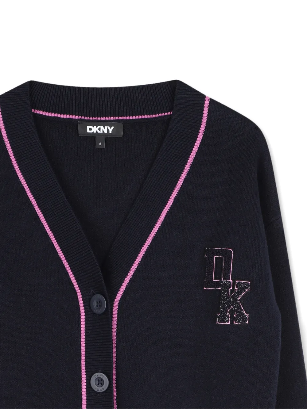 Dkny Kids Vest met logopatch Blauw