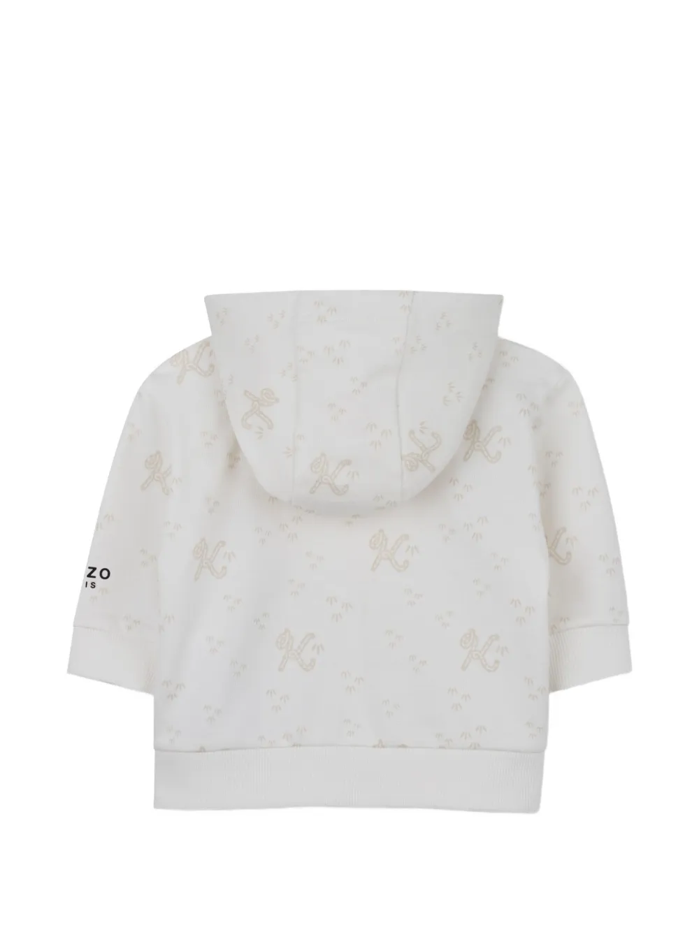 Kenzo Kids Driedelig katoenen set met tijger-print Beige