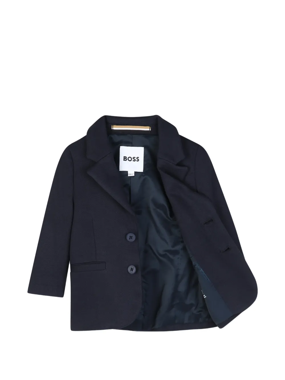 BOSS Kidswear Tweedelig pak met gekerfde revers Blauw