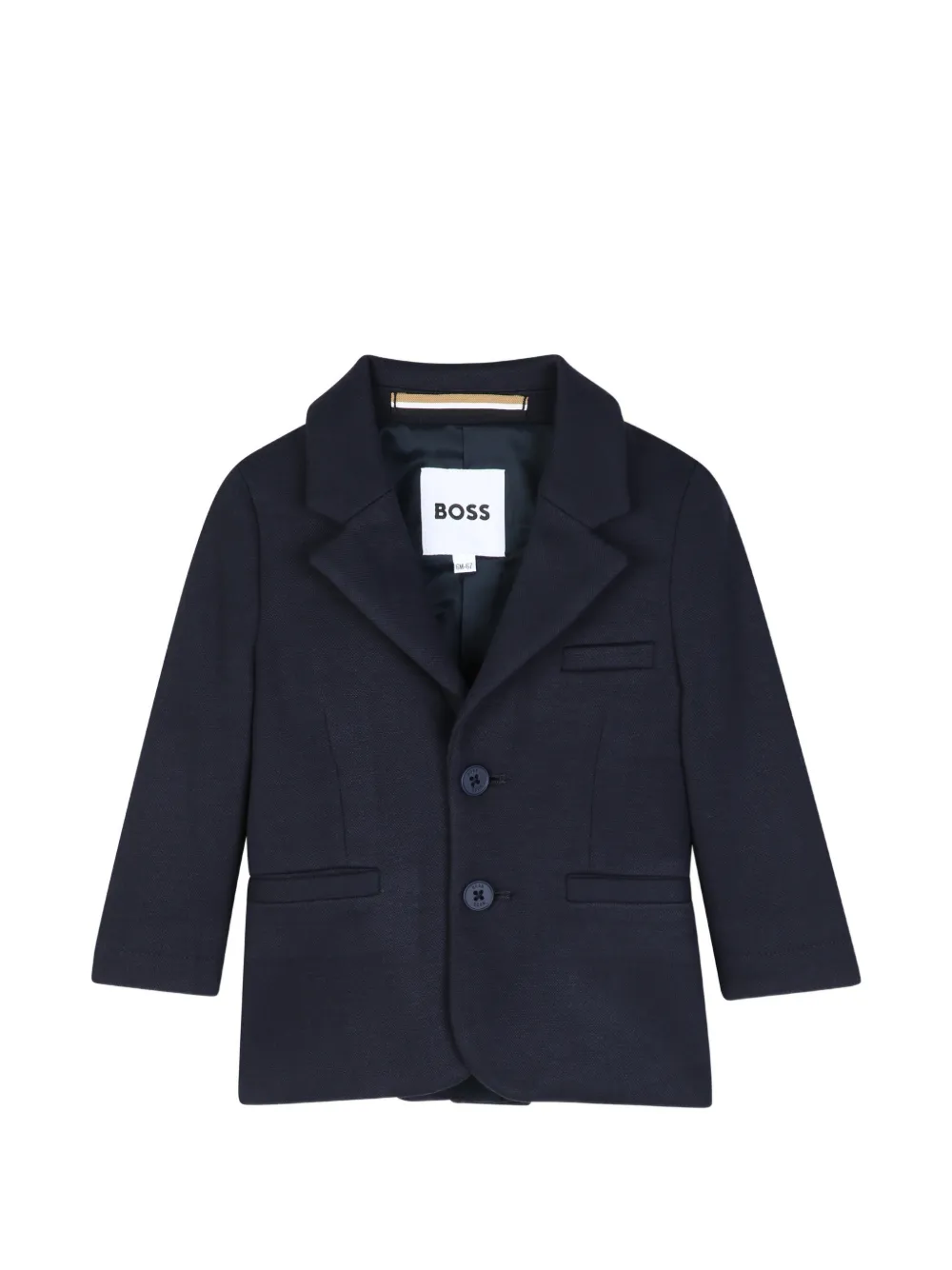 BOSS Kidswear Tweedelig pak met gekerfde revers Blauw