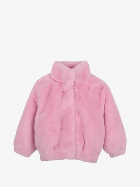 Billieblush معطف فرو بشارة قلب