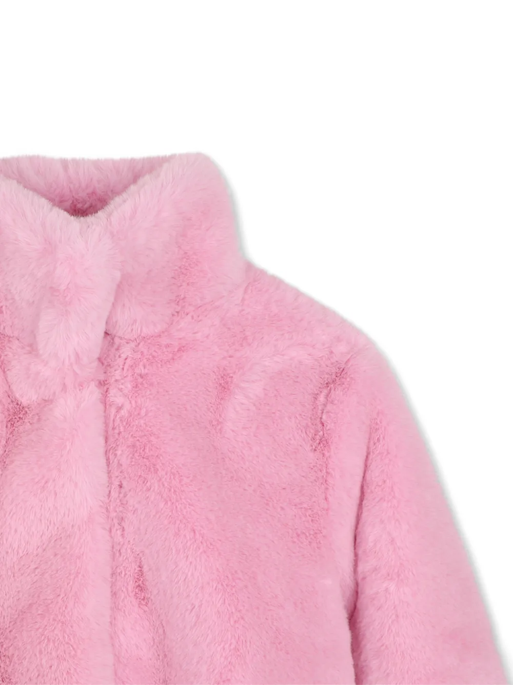 Billieblush Jas met hart-patch en bont Roze