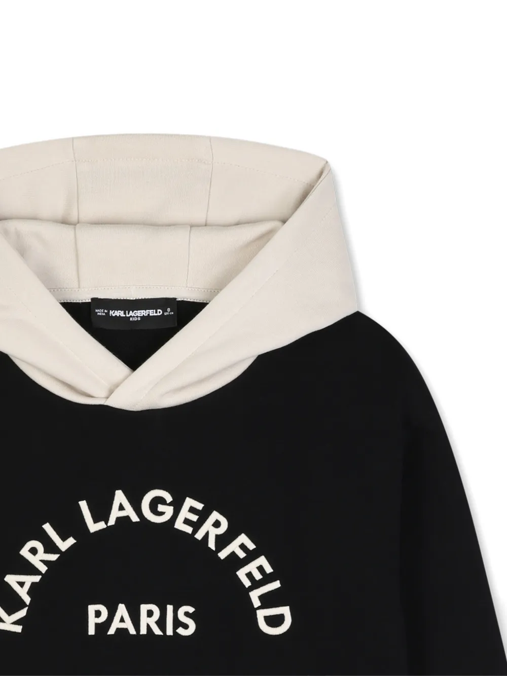 Karl Lagerfeld Kids Hoodie met logoprint Zwart