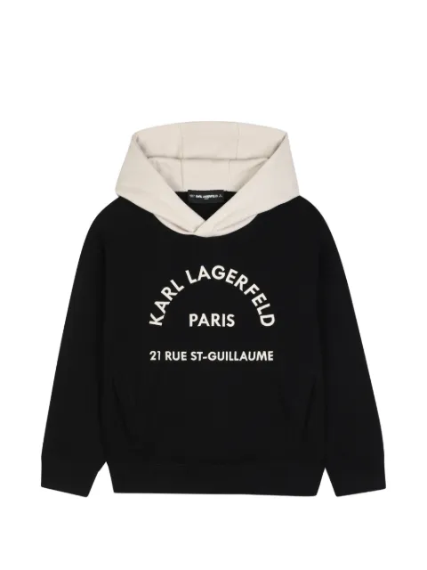Karl Lagerfeld Kids hoodie con logo estampado