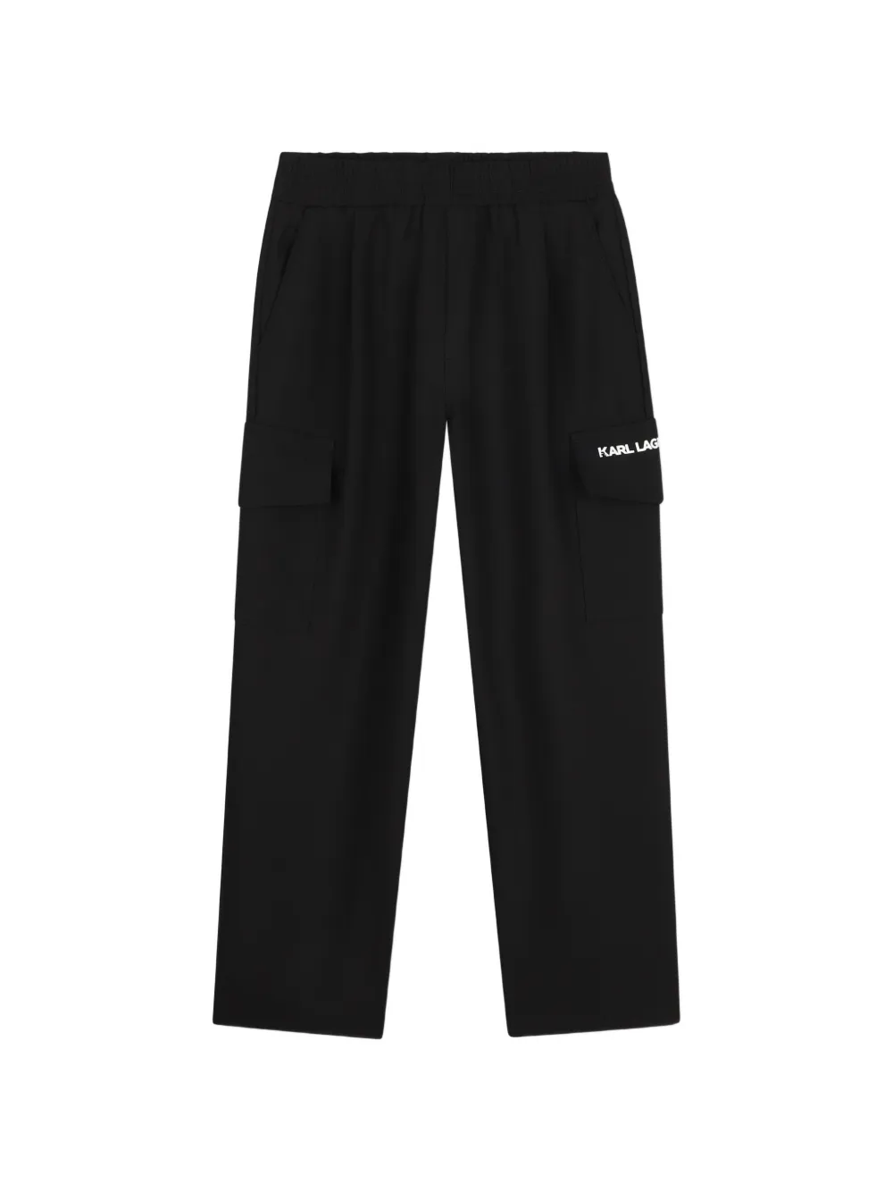 Karl Lagerfeld Kids Cargo con stampa logo - Nero