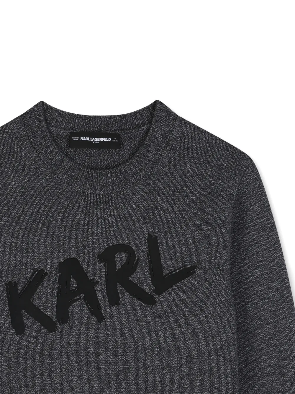 Karl Lagerfeld Kids Trui met logoprint Grijs