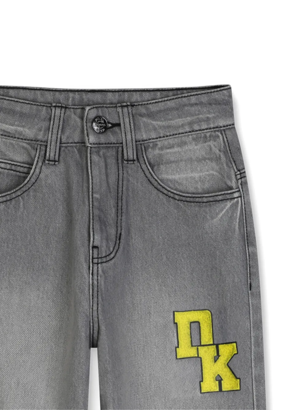 Dkny Kids Jeans met logopatch Grijs