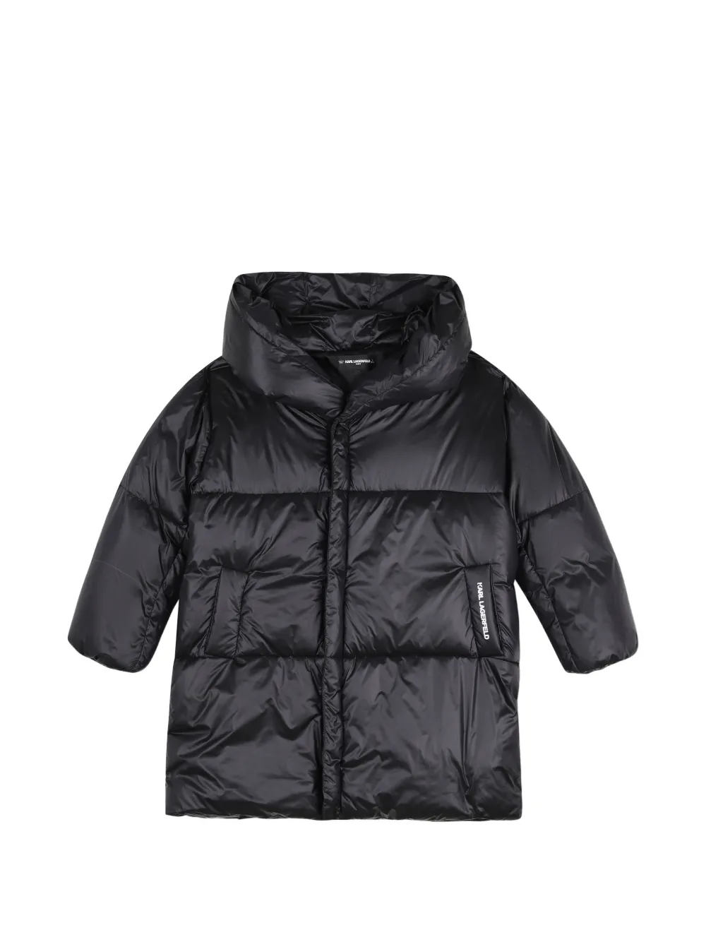 Karl Lagerfeld Kids Piumino con logo - Nero