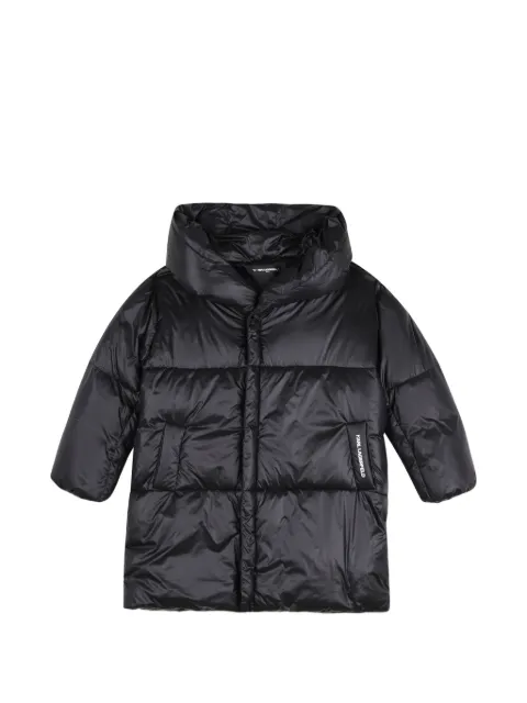 Karl Lagerfeld Kids logo-print padded jacket