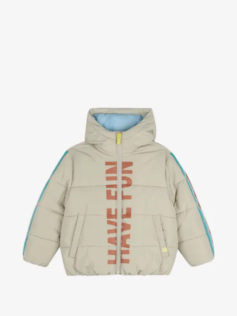 Billieblush logo-print padded jacket