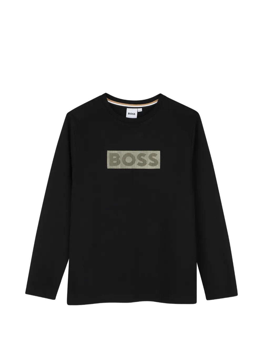 BOSS Kidswear logo-print long-sleeve T-shirt - Schwarz