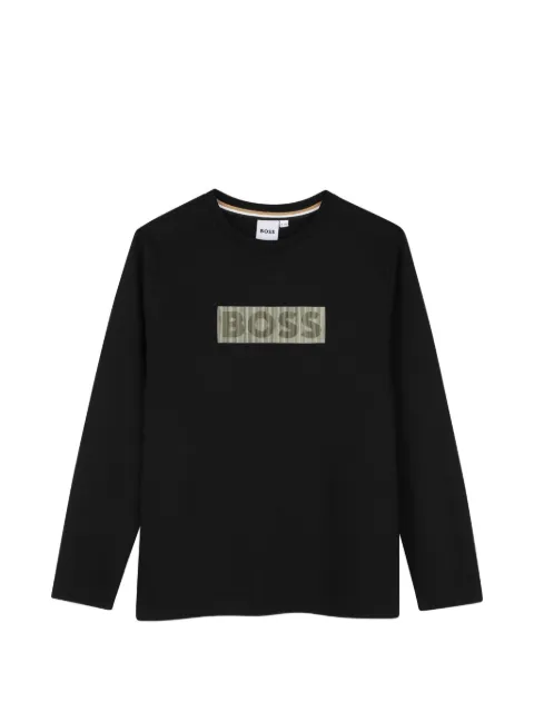 BOSS Kidswear logo-print long-sleeve T-shirt
