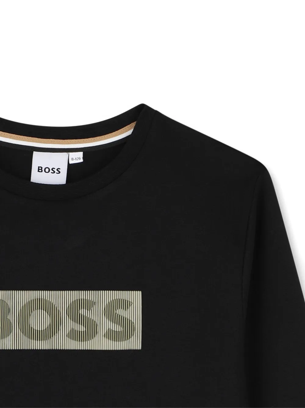 BOSS Kidswear T-shirt met lange mouwen Zwart