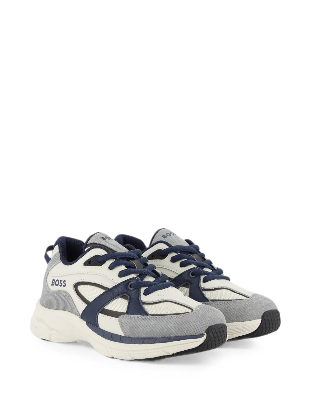 BOSS Kidswear Sneakers con inserti e logo - Toni neutri