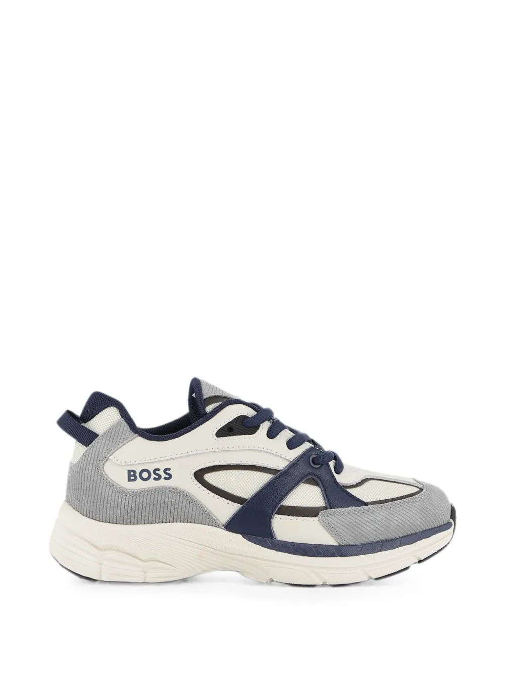 BOSS Kidswear Sneakers met vlakken Beige