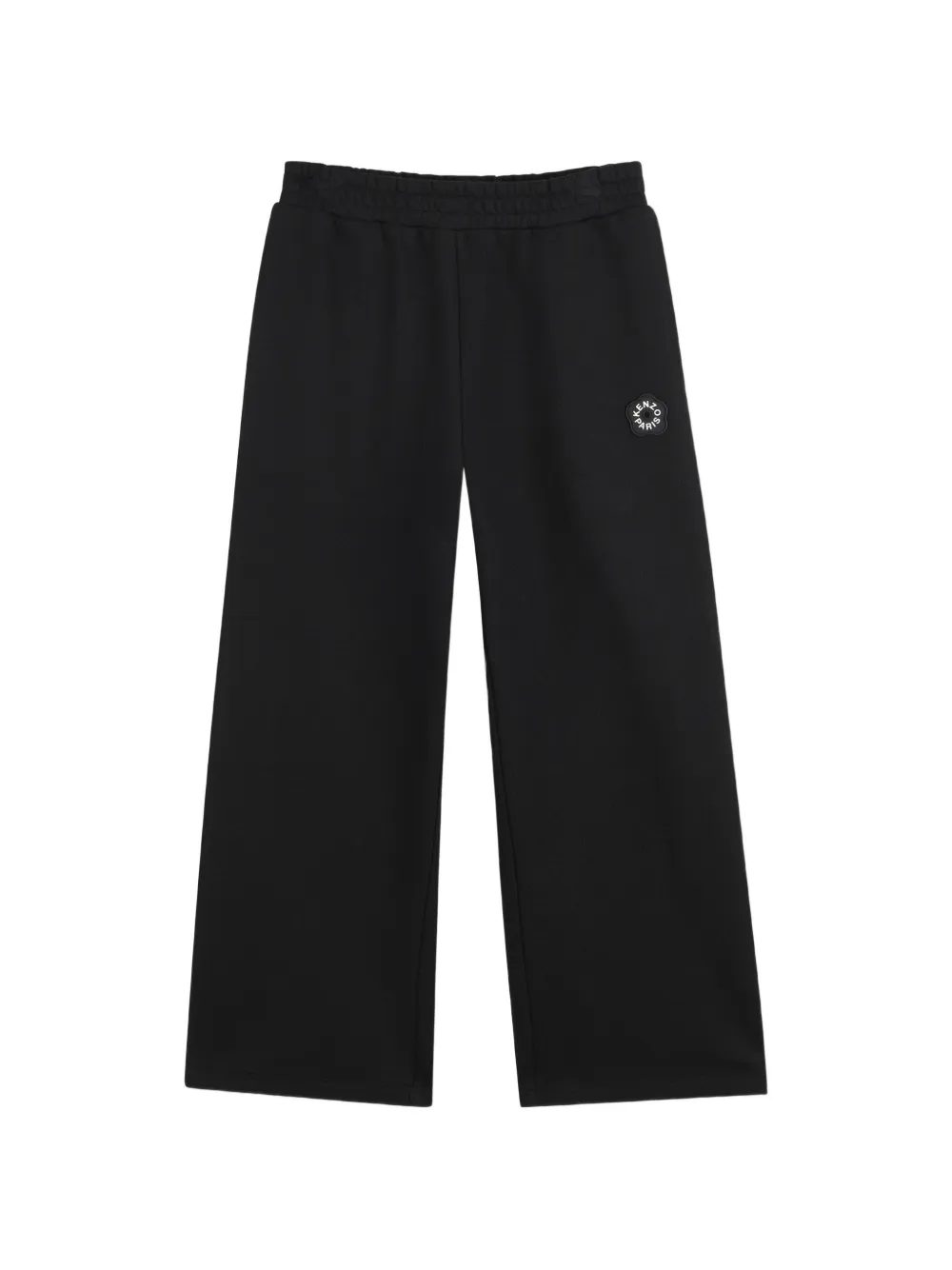 Kenzo Kids Pantaloni sportivi con applicazione Boke Flower - Nero