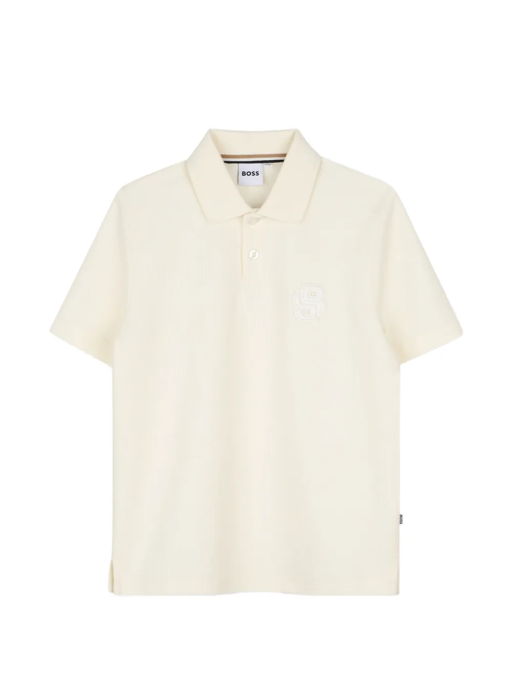 BOSS Kidswear Polo con applicazione - Toni neutri