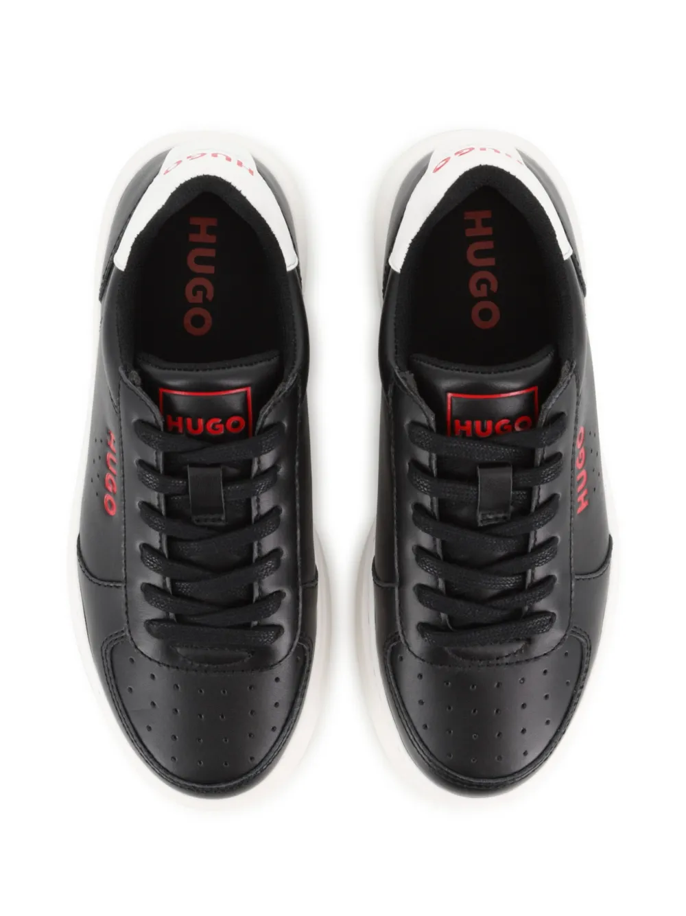 HUGO KIDS Sneakers met logoprint Zwart