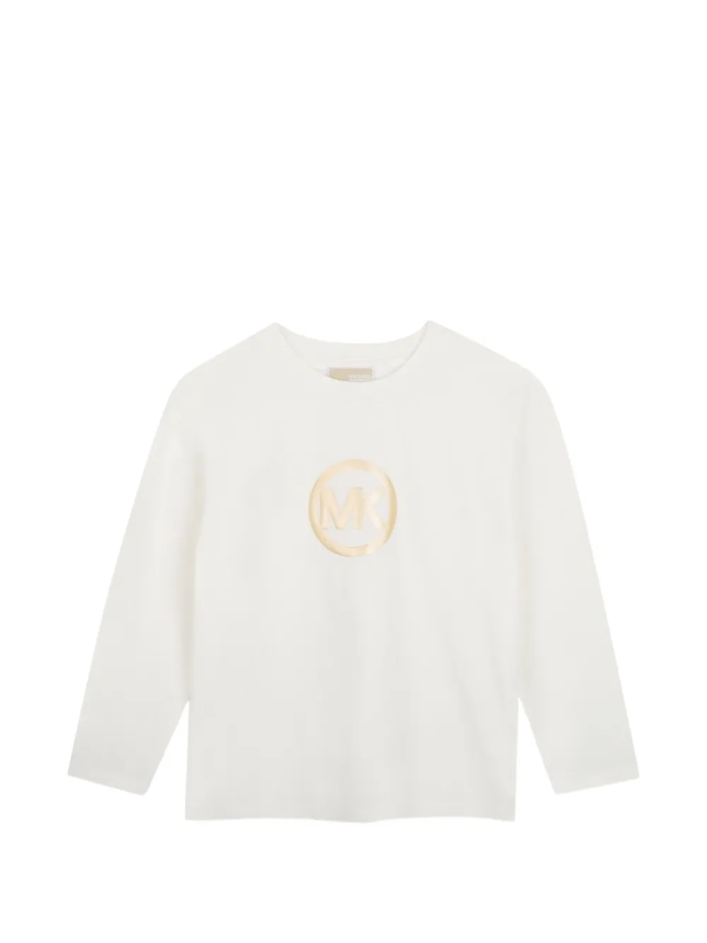 Michael Kors Kids T-shirt a maniche lunghe con logo - Bianco