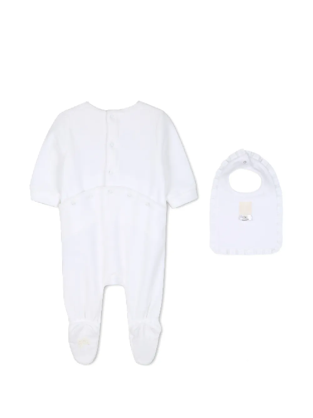 Givenchy Kids Pyjama met geborduurde vlinder en ruches Wit