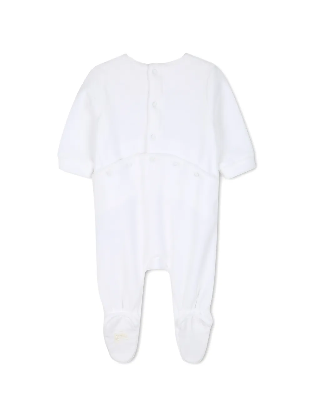Givenchy Kids Pyjama met geborduurde vlinder en ruches Wit