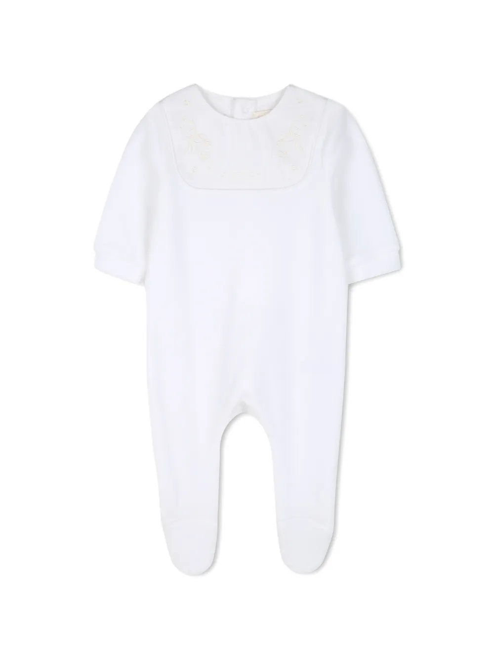 Givenchy Kids Pyjama met geborduurde vlinder en ruches Wit