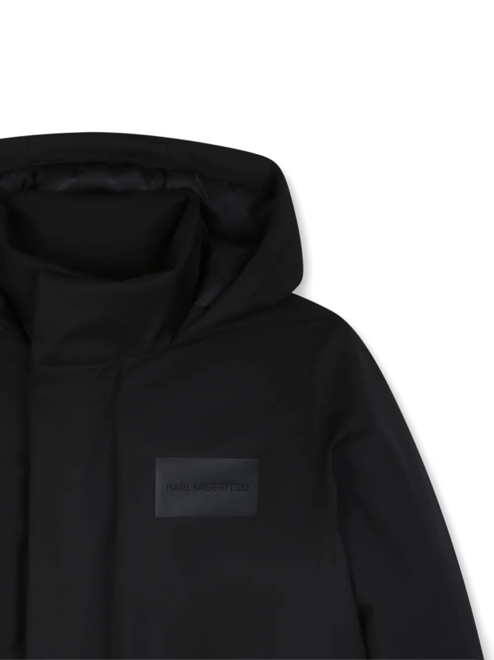 Karl Lagerfeld Kids Jas met logopatch Zwart