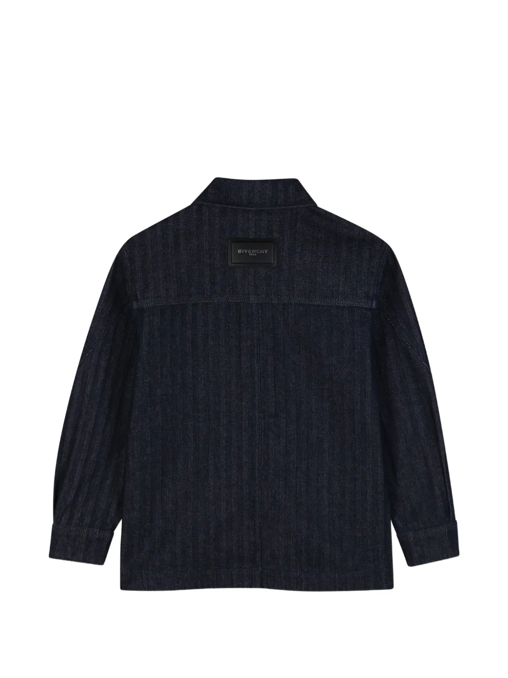  Givenchy Kids Herringbone Denim Overshirt - Bleu 