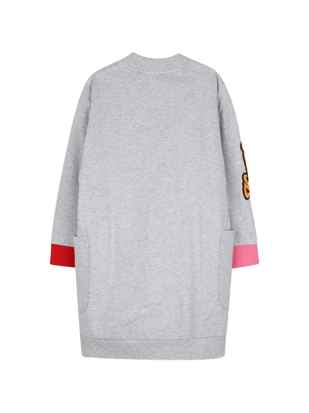 Kenzo Kids Jurk met patch-detail en lange mouwen Grijs