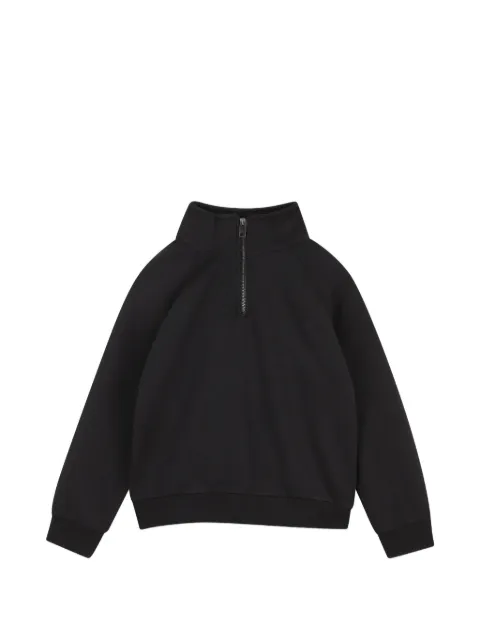 Zadig & Voltaire Kids quarter-zip logo-print sweater