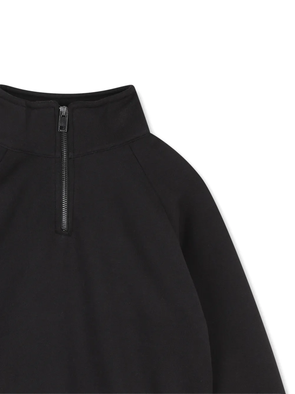 Zadig & Voltaire Kids Trui met kwartrits en logo-print Zwart