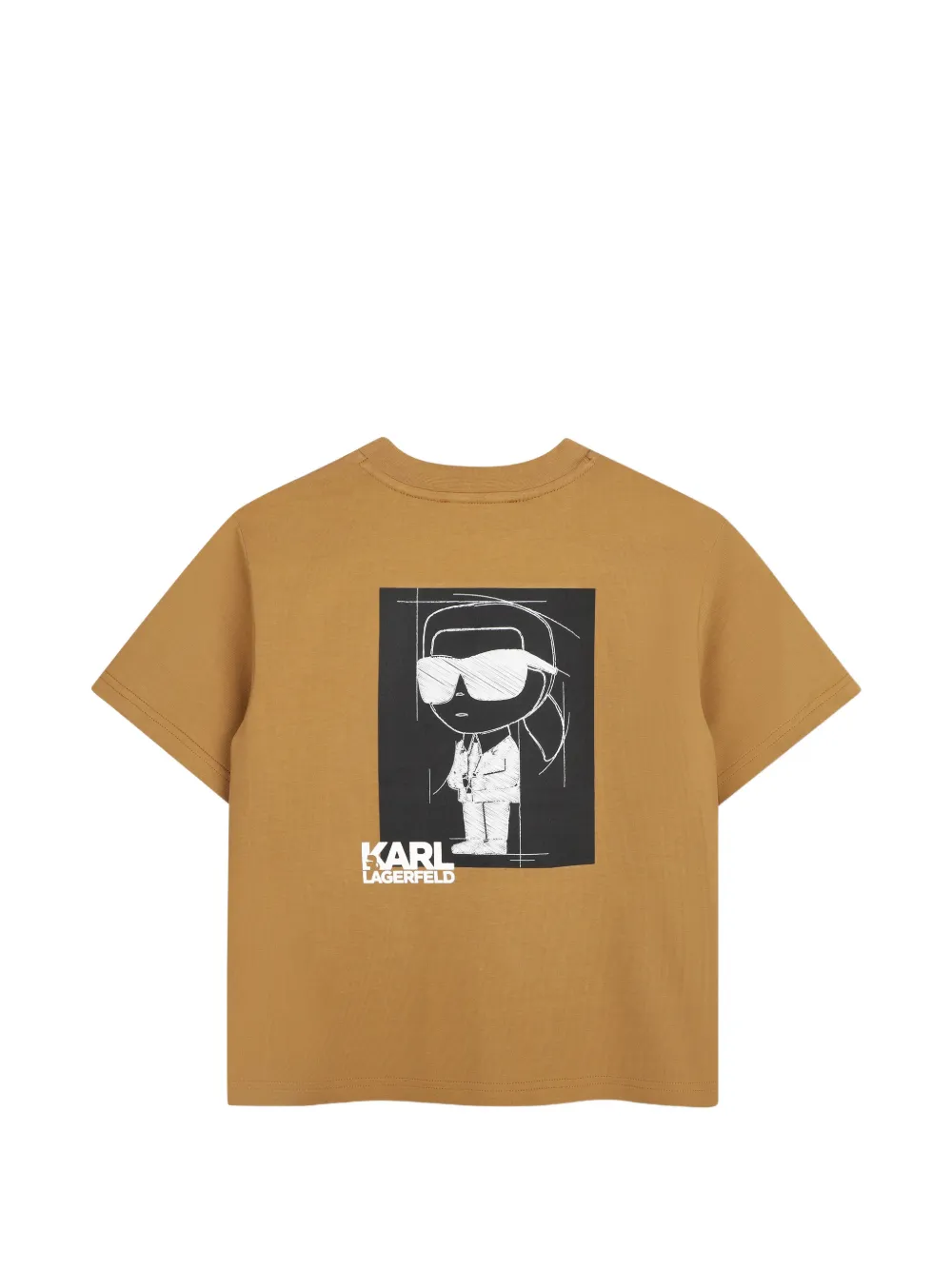 Karl Lagerfeld Kids T-shirt met logoprint en korte mouwen Geel