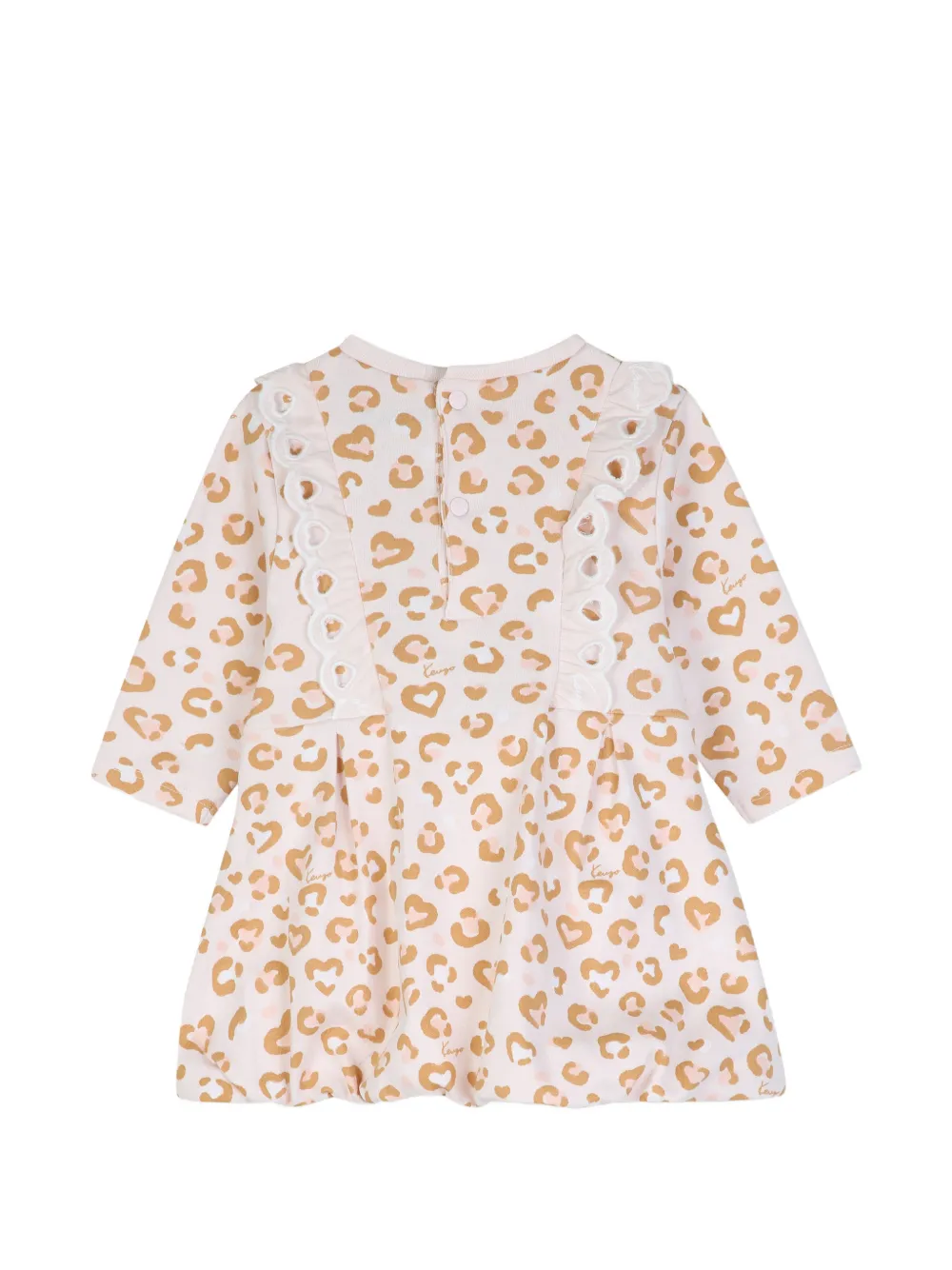 Kenzo Kids Rok met luipaard-print en ruches Beige
