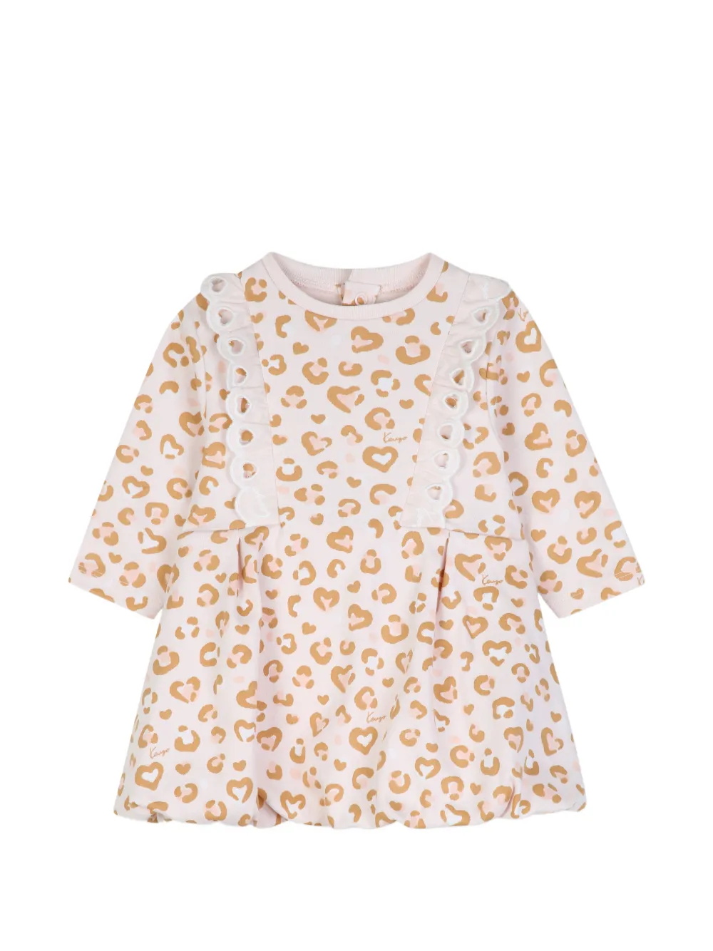 Kenzo Kids Rok met luipaard-print en ruches Beige