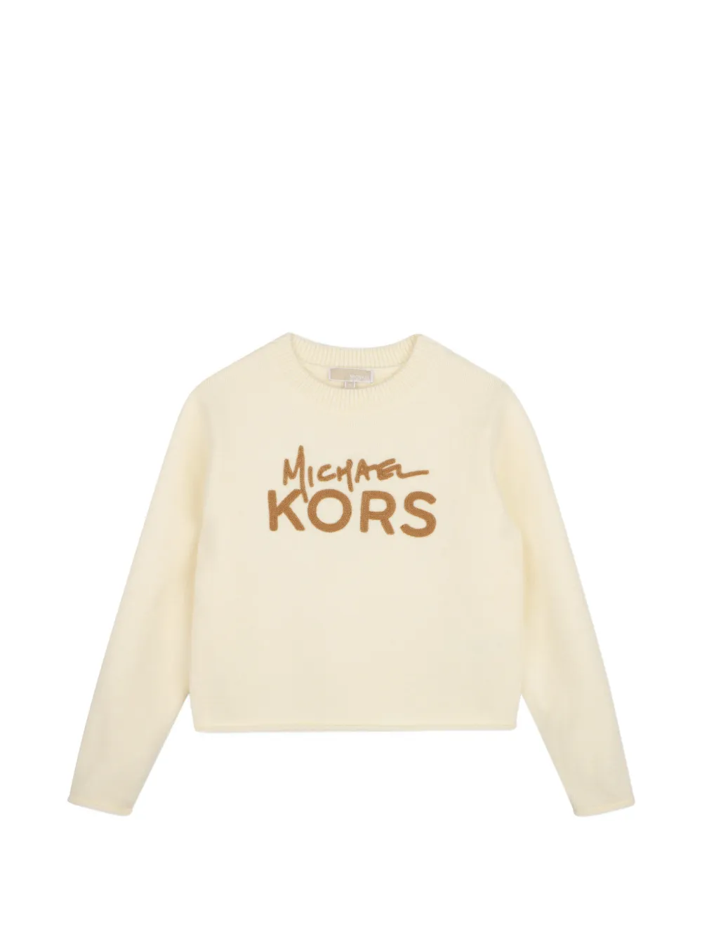 Michael Kors Kids logo-embroidered sweatshirt - Neutrals