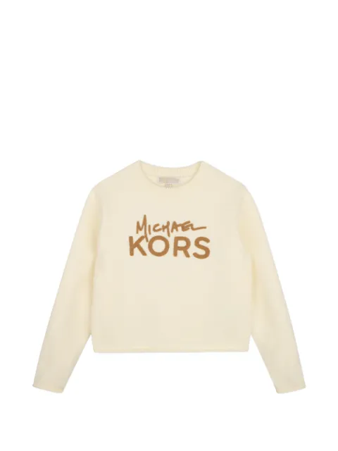 Michael Kors Kids 로고 자수 스웨트셔츠