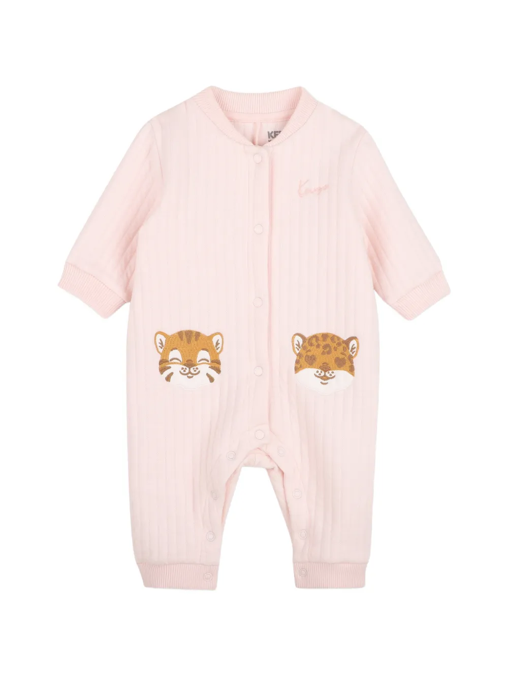 Kenzo Kids Geribbelde set met dieren-patch Roze