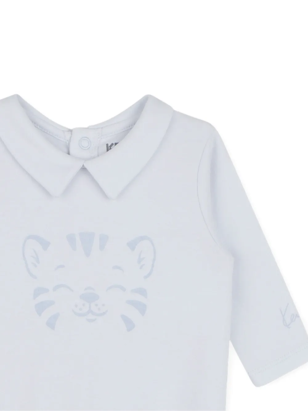 Kenzo Kids Pyjama met Peter Pan-kraag en tijger-print Blauw