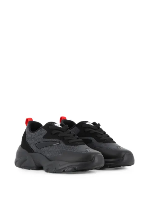 HUGO KIDS monogram-print chunky-sole sneakers