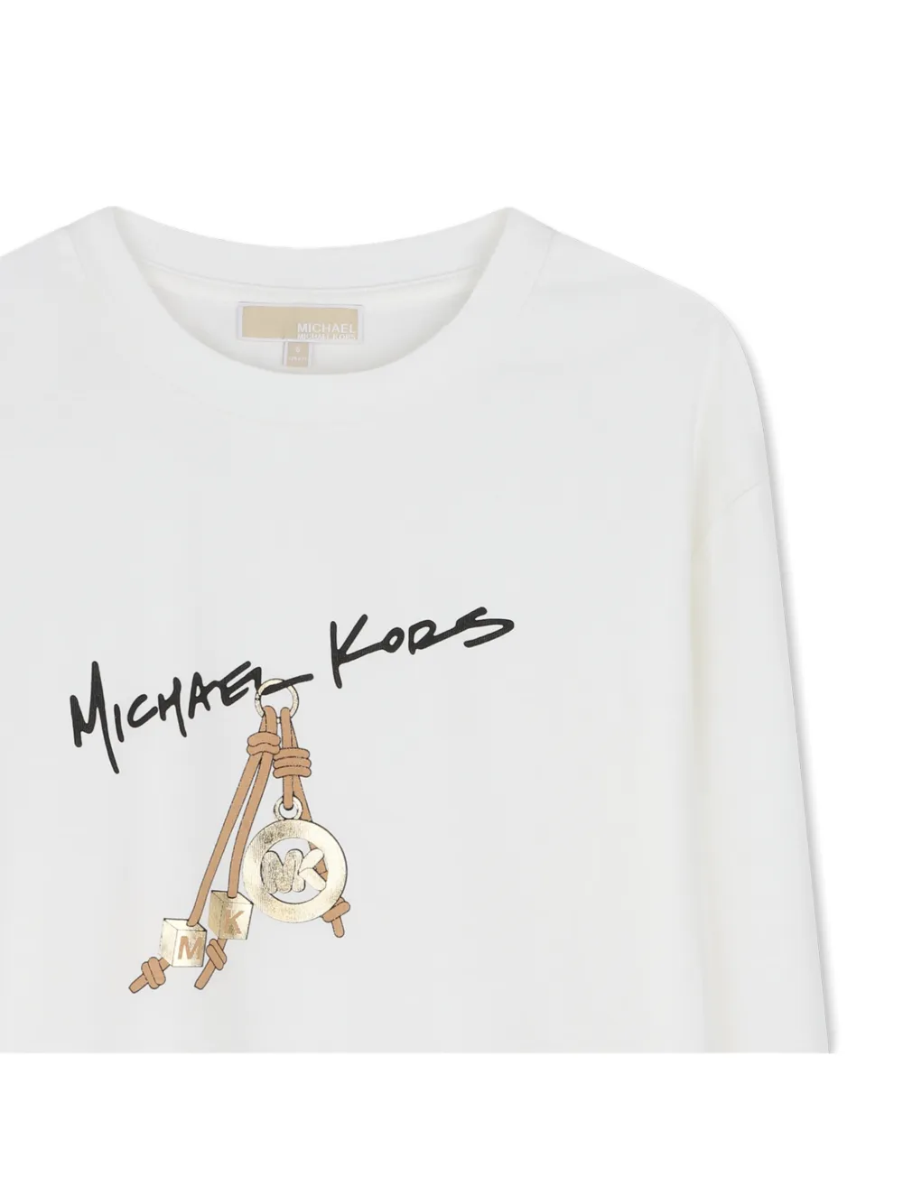 Michael Kors Kids T-shirt met lange mouwen Wit