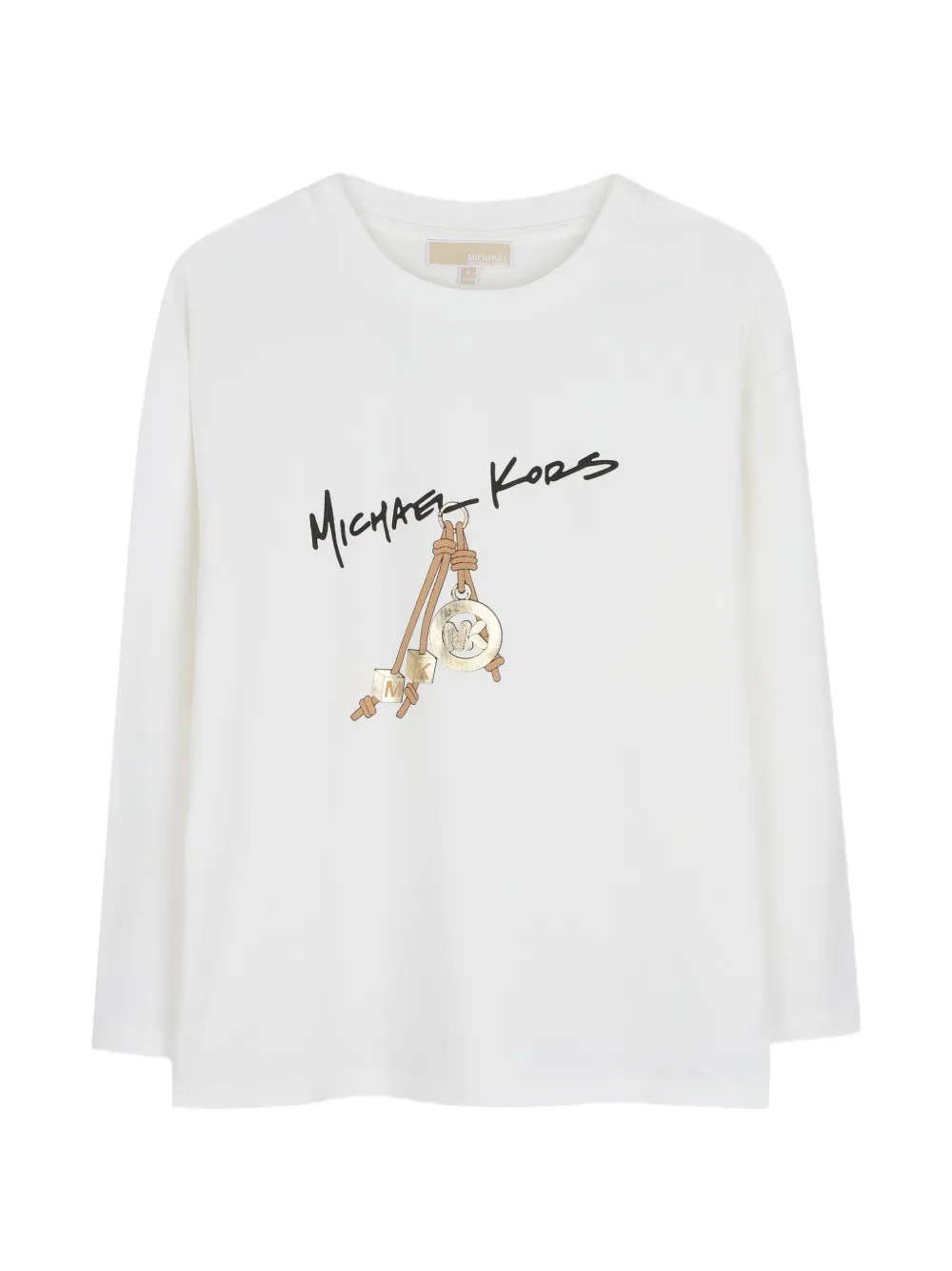 Michael Kors Kids T-shirt a maniche lunghe - Bianco